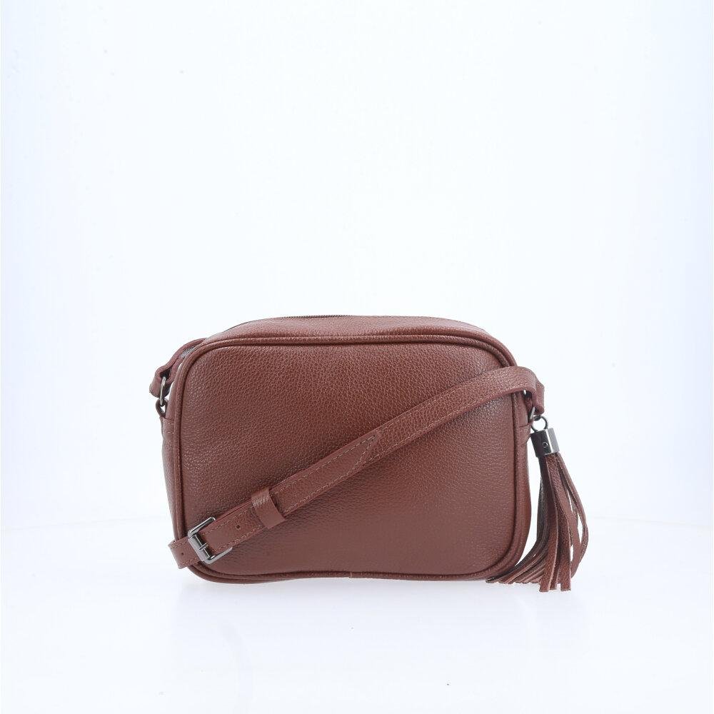 Bolsa Feminina Transversal em Couro Marrom 2