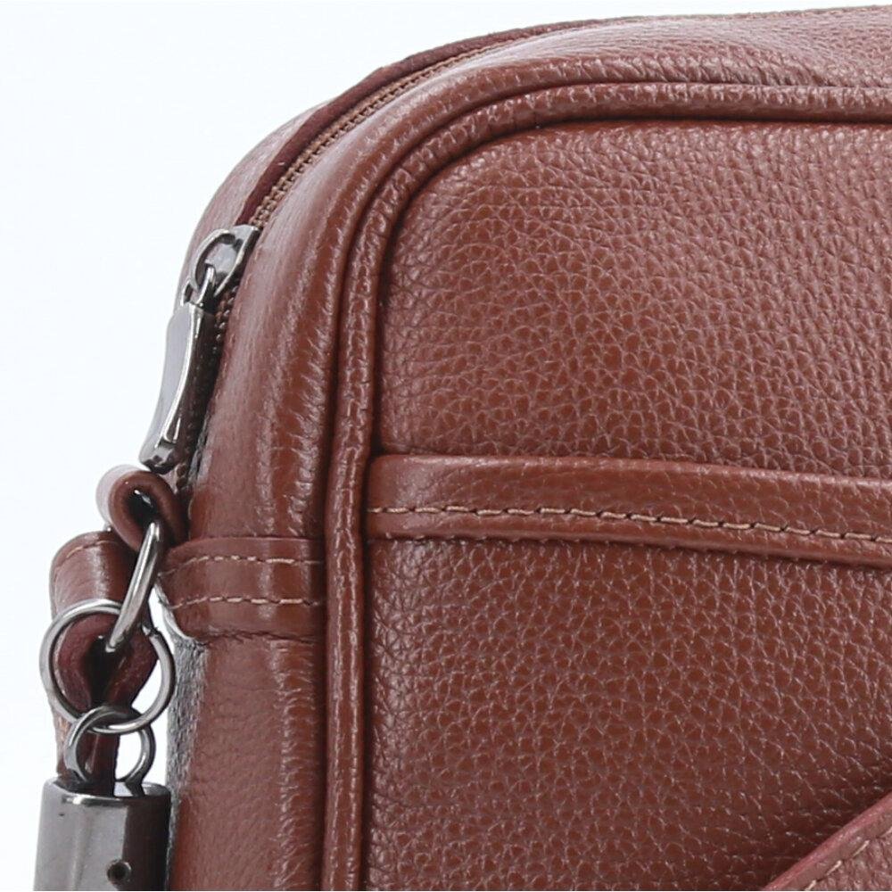 Bolsa Feminina Transversal em Couro Marrom 3