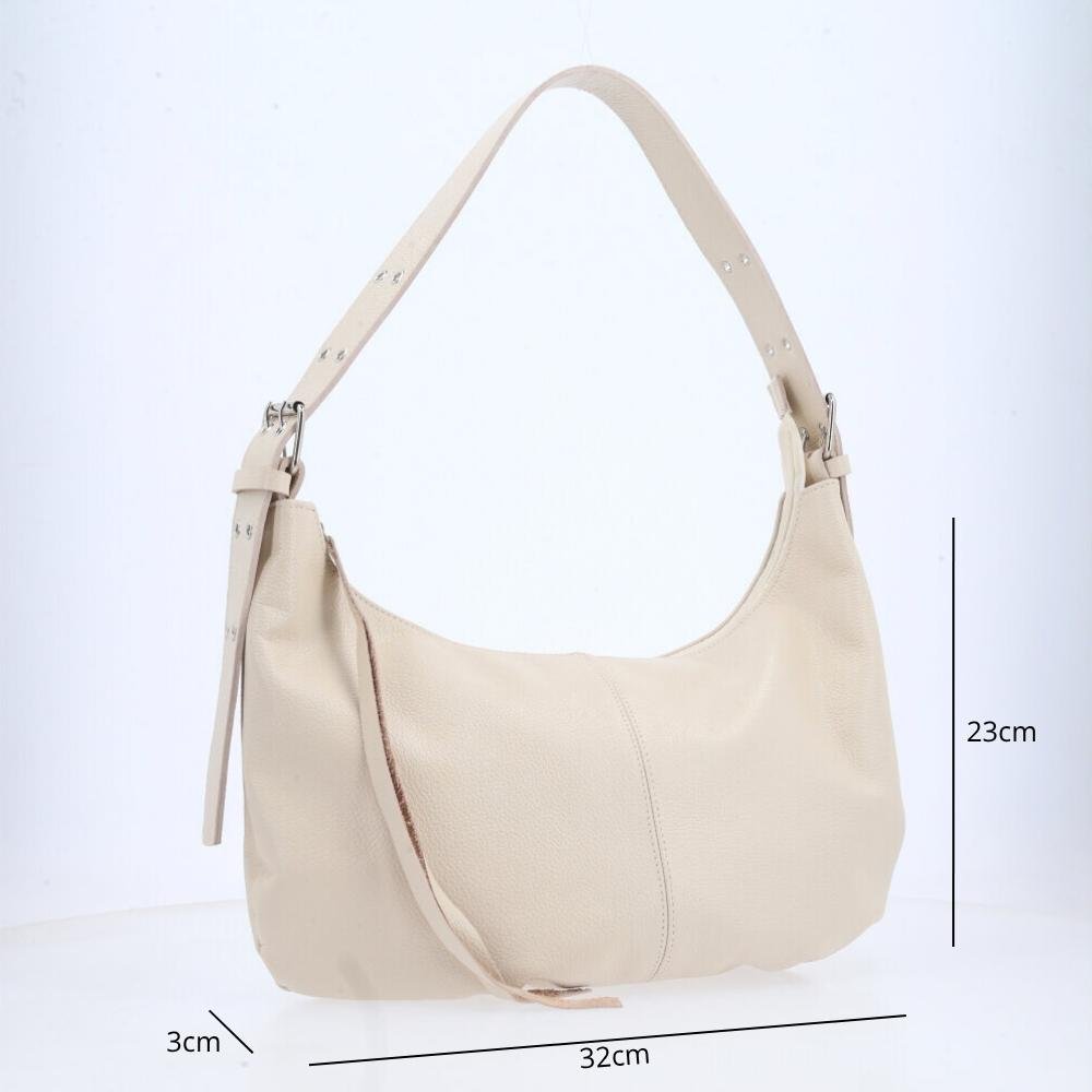 Bolsa Feminina Shoulder em Couro Off White 4