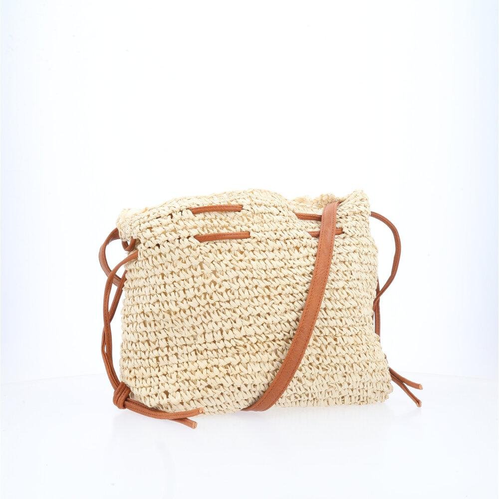 Bolsa Feminina Bucket de Palha 