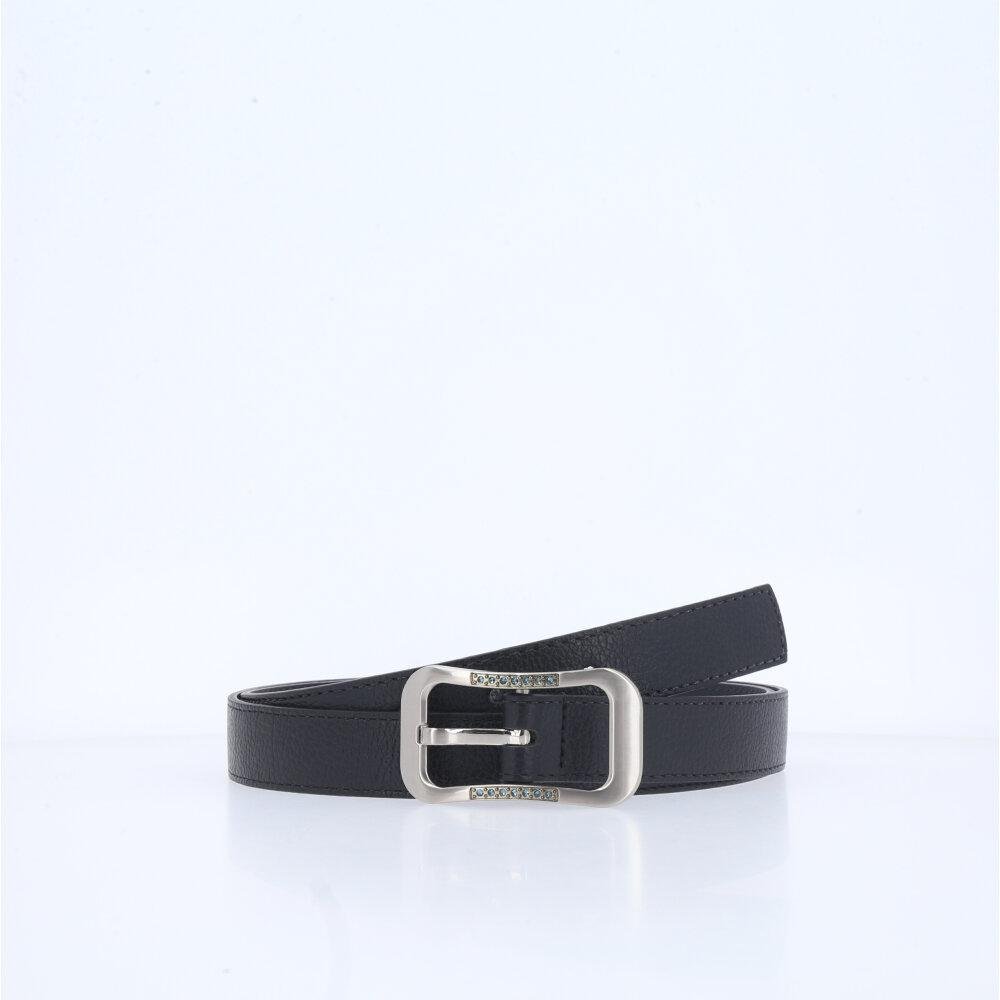 Cinto Feminino em Couro com fivela Prateada