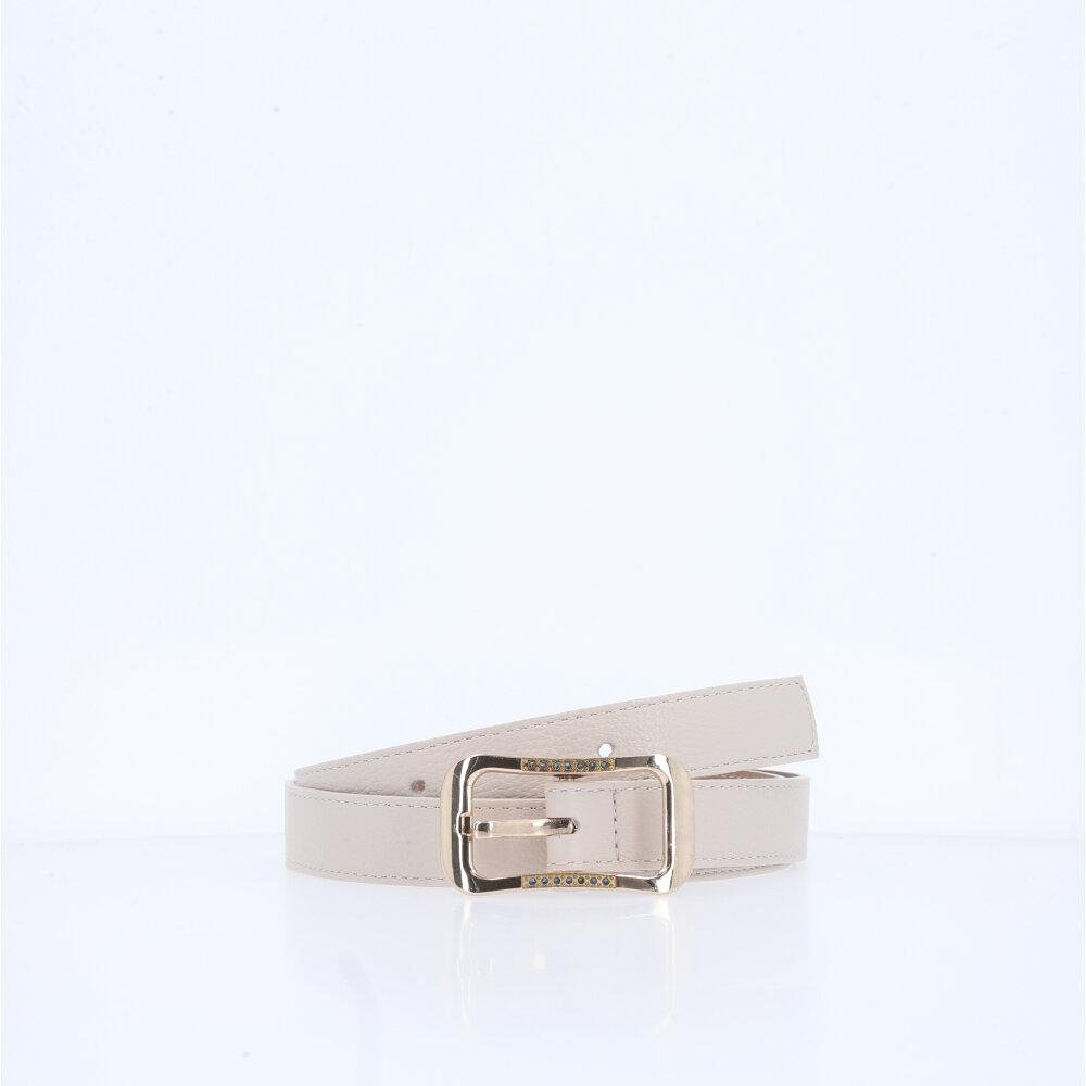 Cinto Feminino em Couro Fivela Dourada