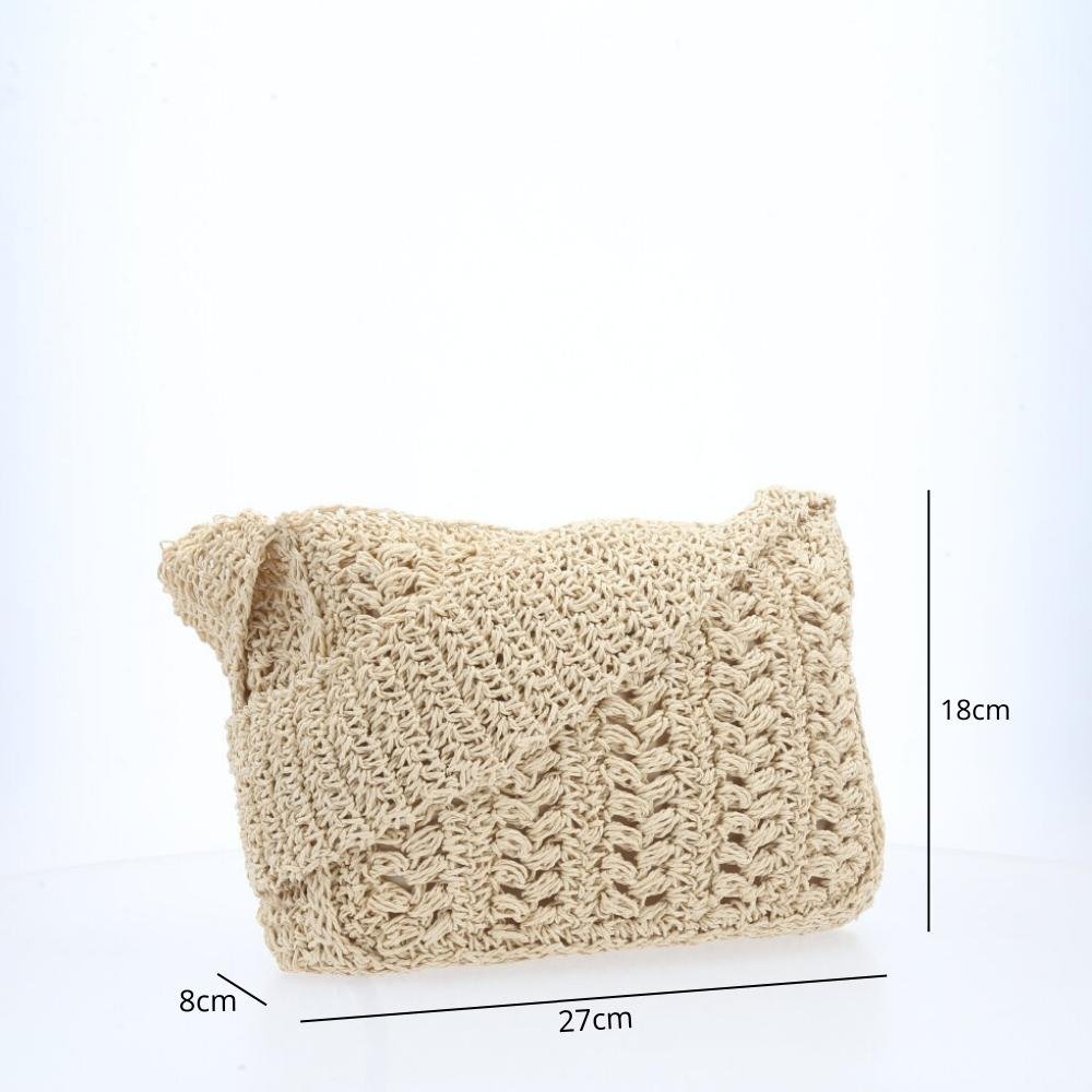 Bolsa Feminina Verão Tiracolo Bege 4