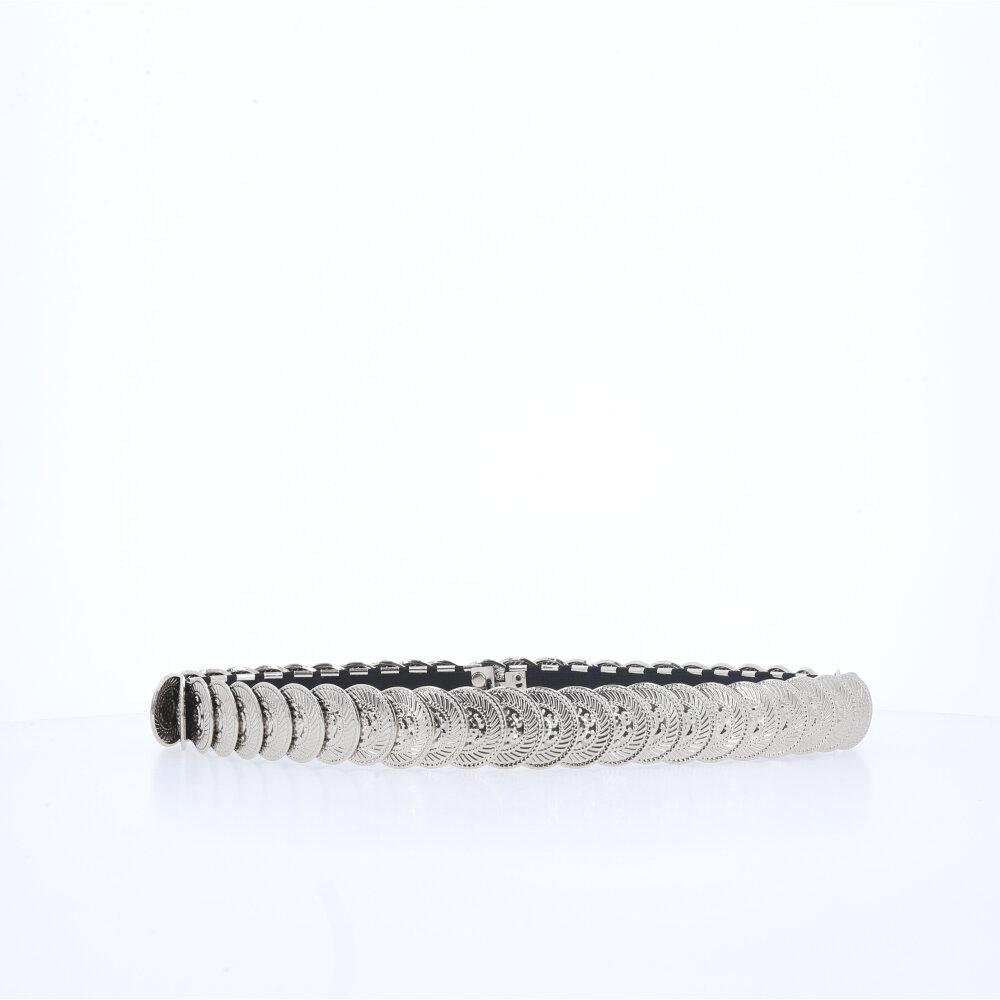 Cinto Feminino com Moedas de Metal Dourado Prata 2