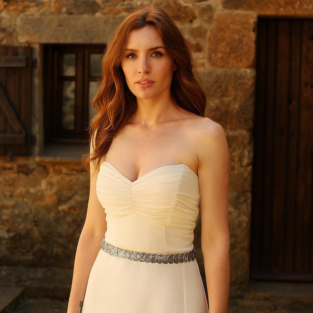 Cinto Feminino Moedas de Metal Ouro 5