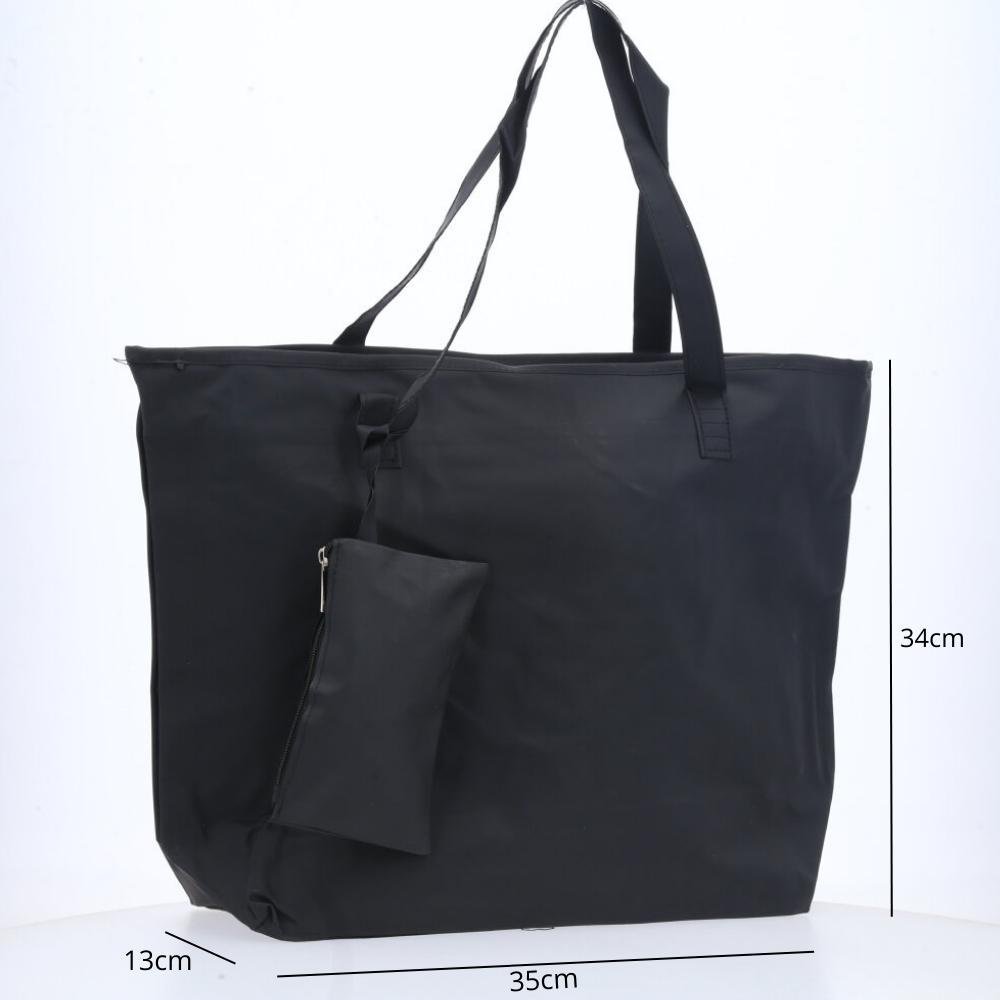Bolsa de Silicone Feminina com Carteira de Mão Preto 4