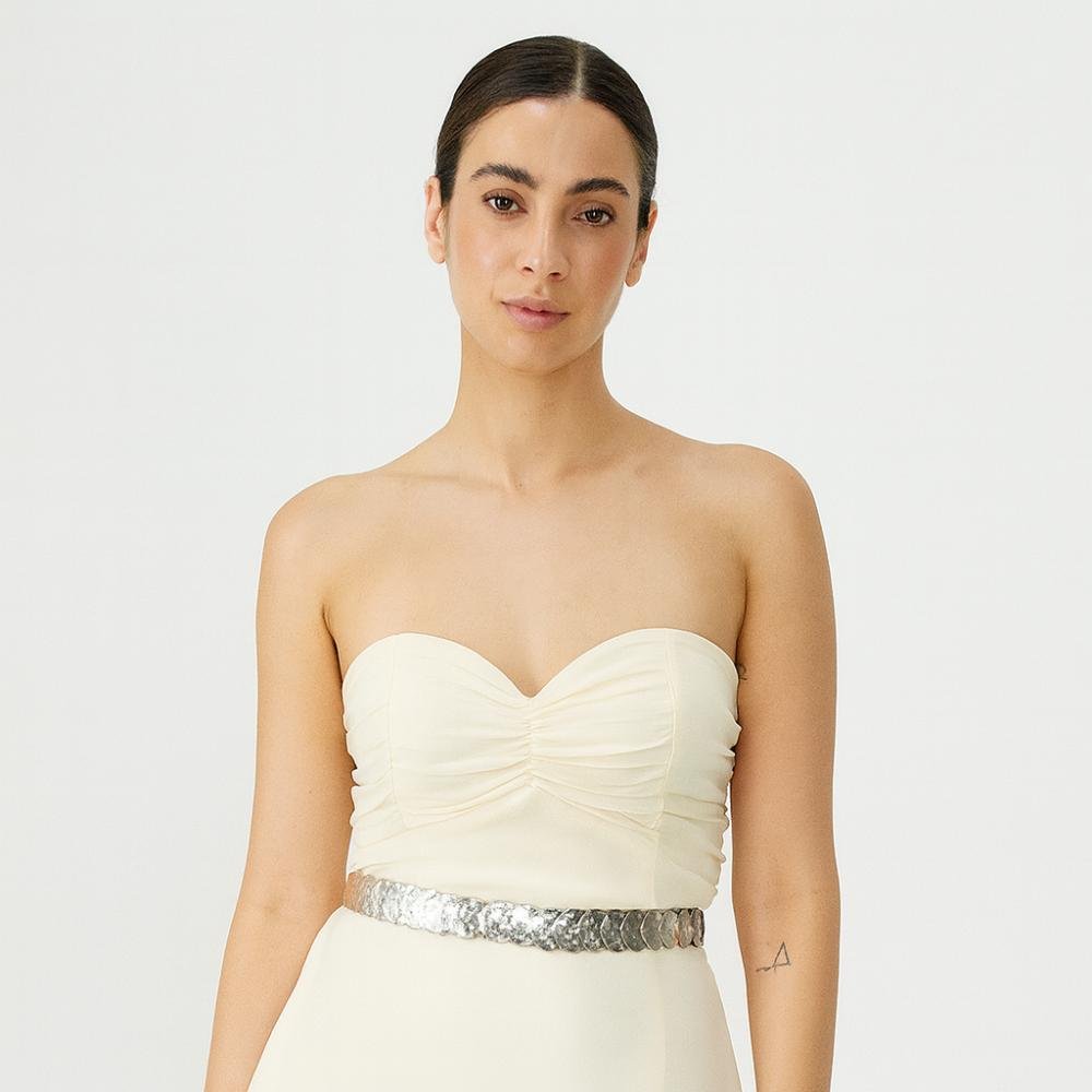 Cinto feminino Moedas de Metal Preto 5