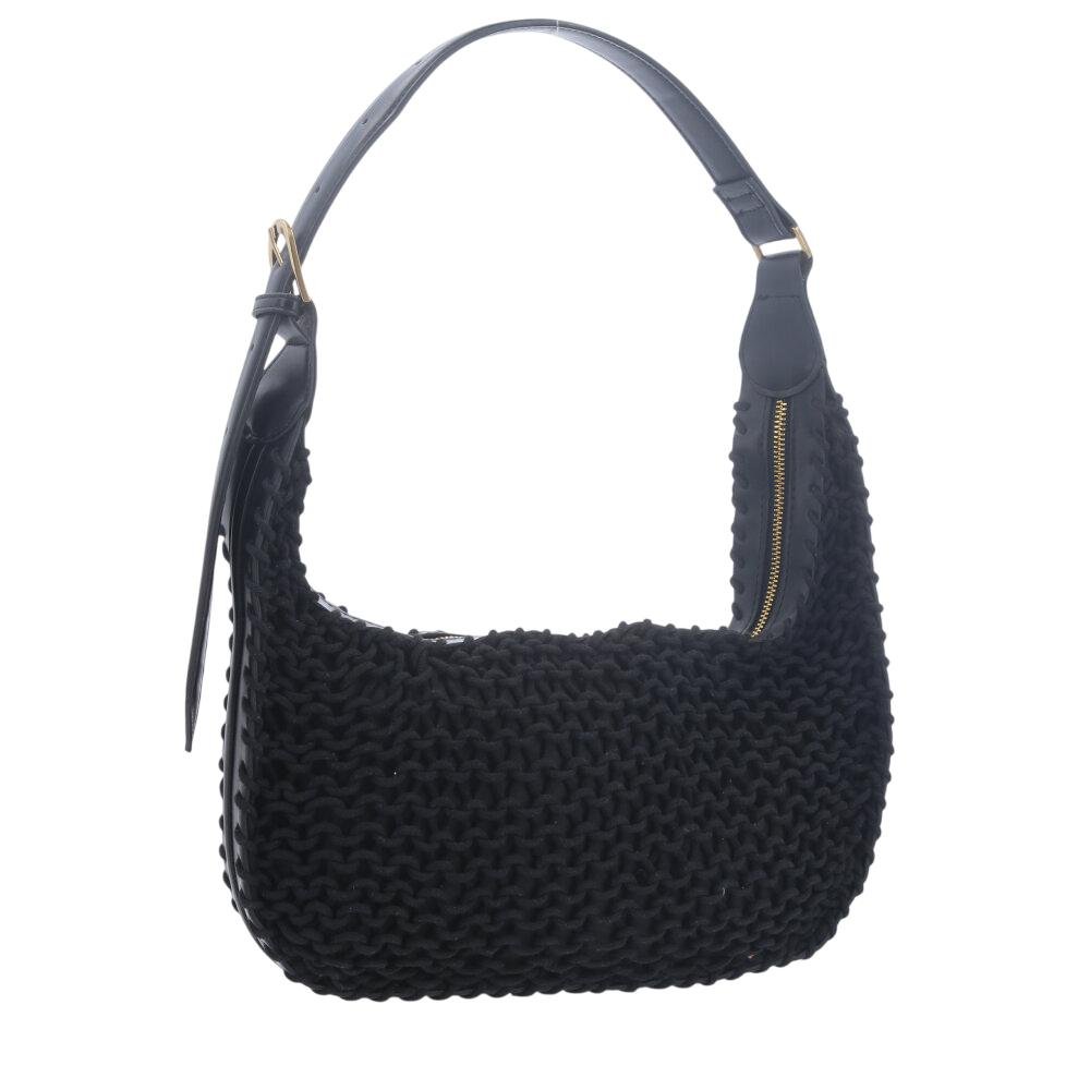 Bolsa Baguete Trançada de Palha