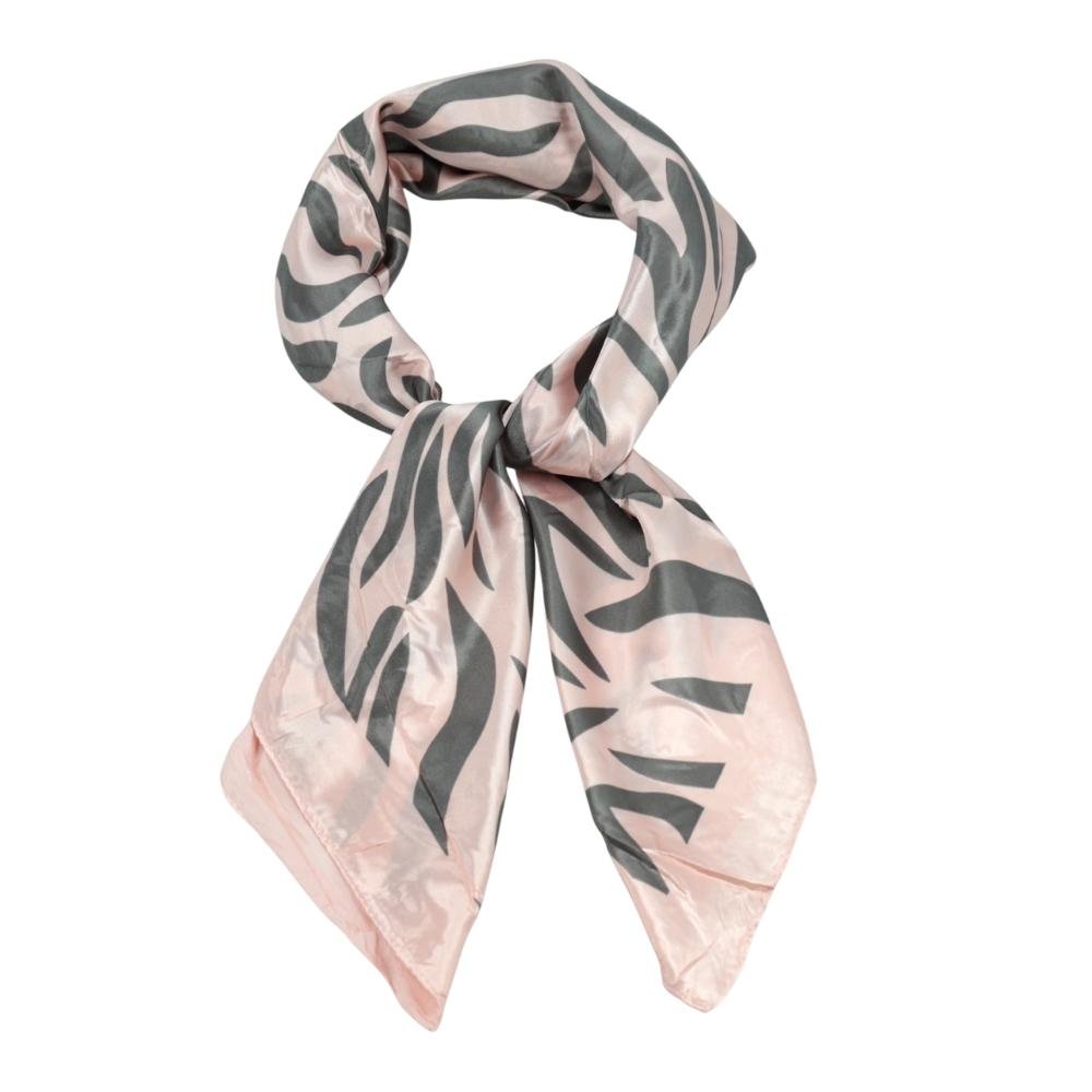 Lenço de Cetim Estampa Animal Print