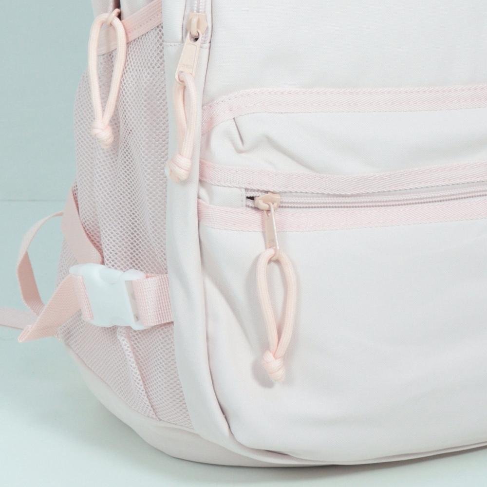 Mochila em Tecido com Organização Prática Rosa Claro 3