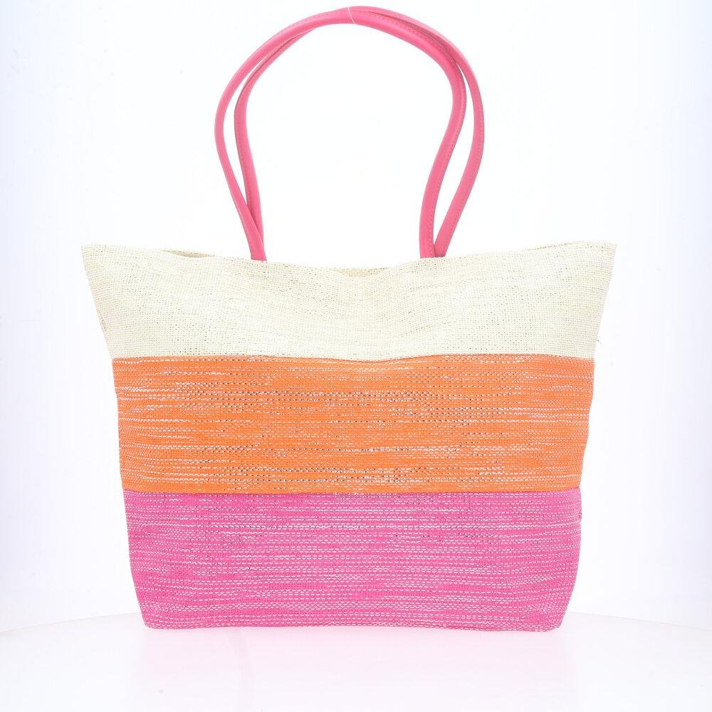 Bolsa de Praia Feminina Colorida Rosa 2