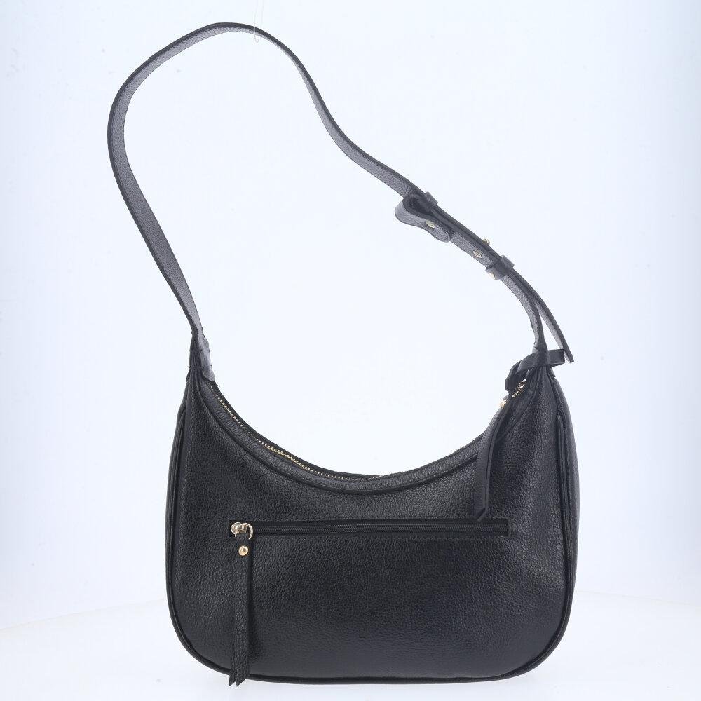 Bolsa Shoulder Feminina em Couro Preto 2