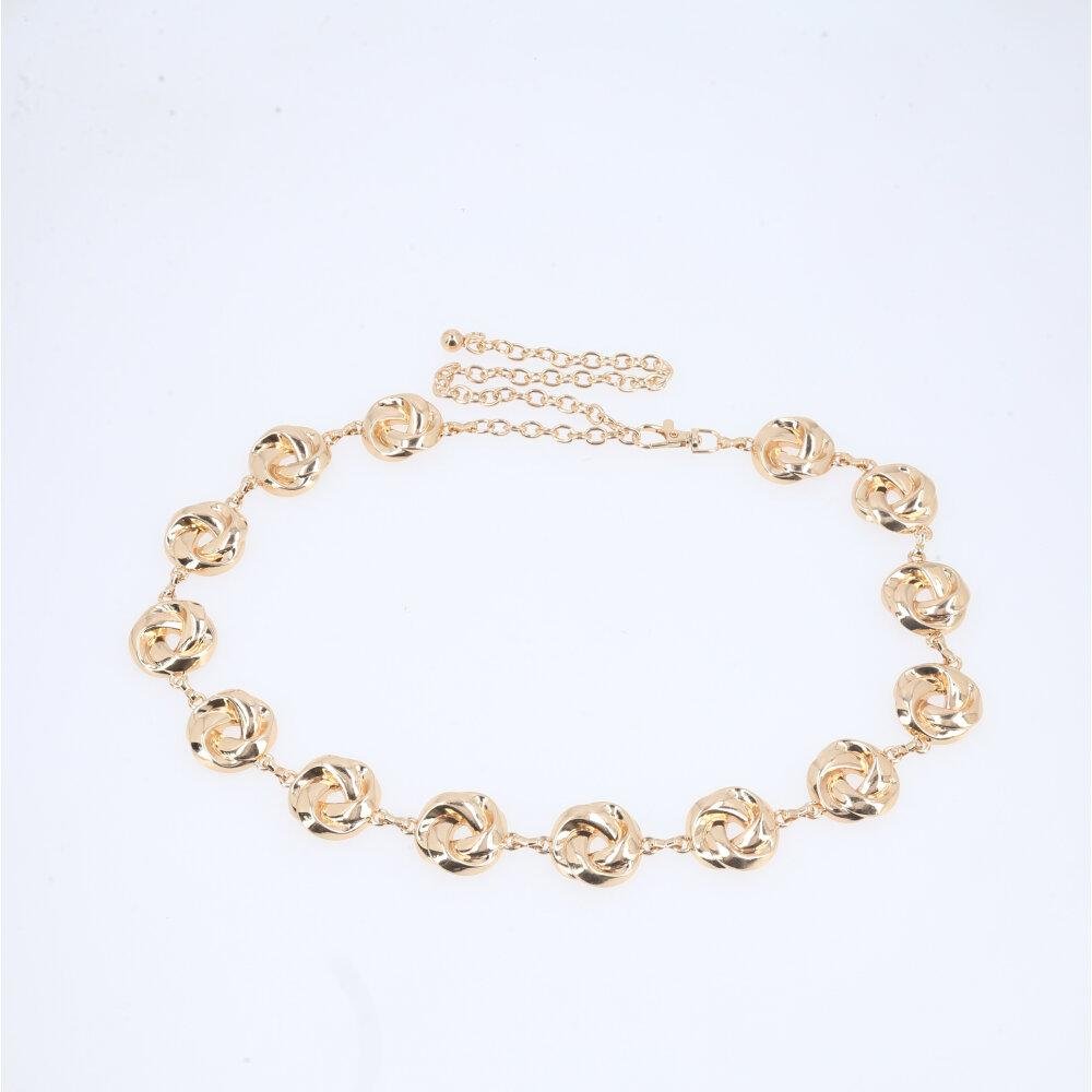 Cinto Feminino de Corrente Elos Vazados Ajustável