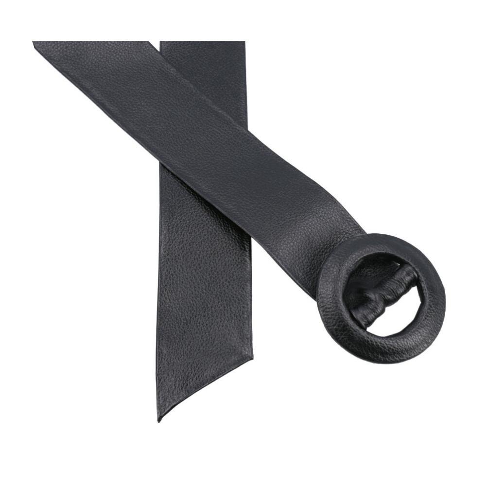 Cinto de Couro Faixa Helena Bauarte Preto 2