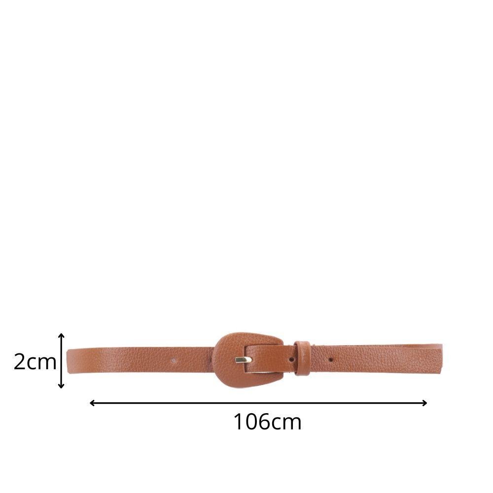 Cinto de Couro Violeta Bauarte Marrom 4