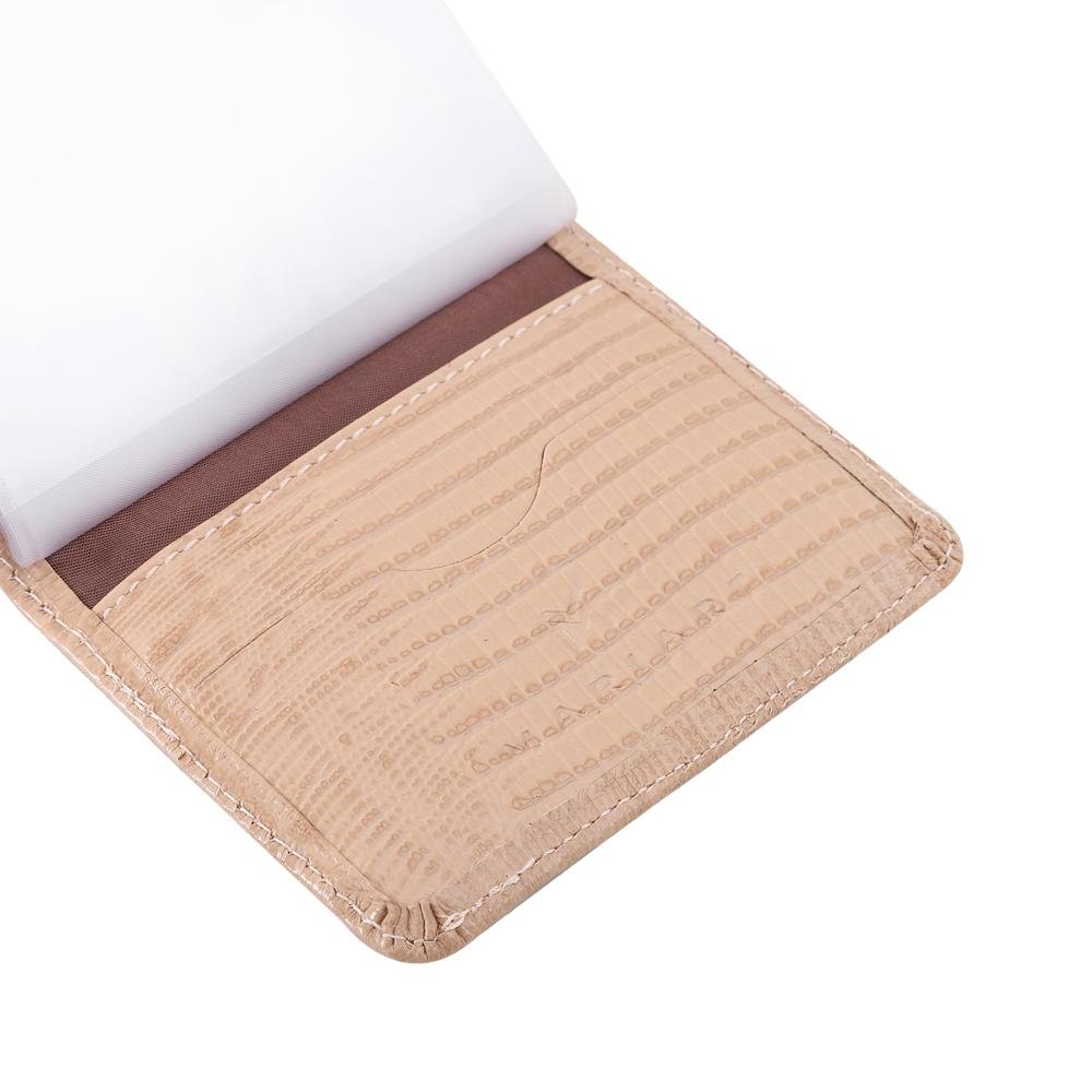 Carteira de Couro Mariart 256L Bege 3