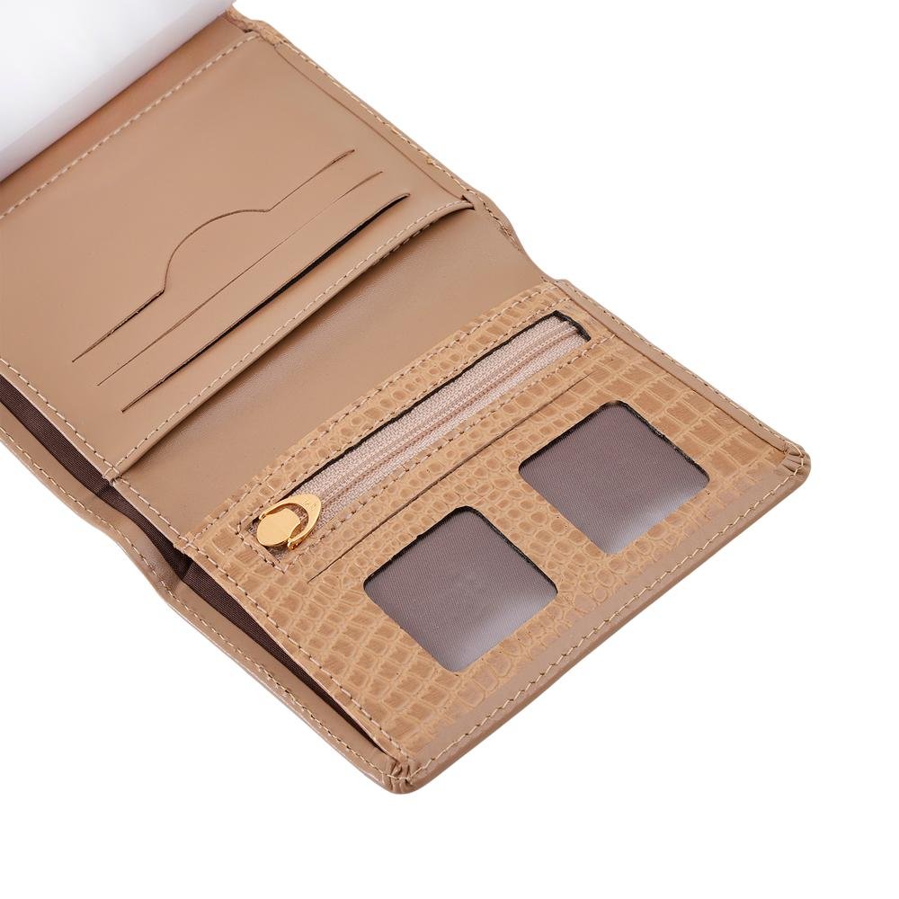 Carteira de Couro Mariart 304 Bege 2