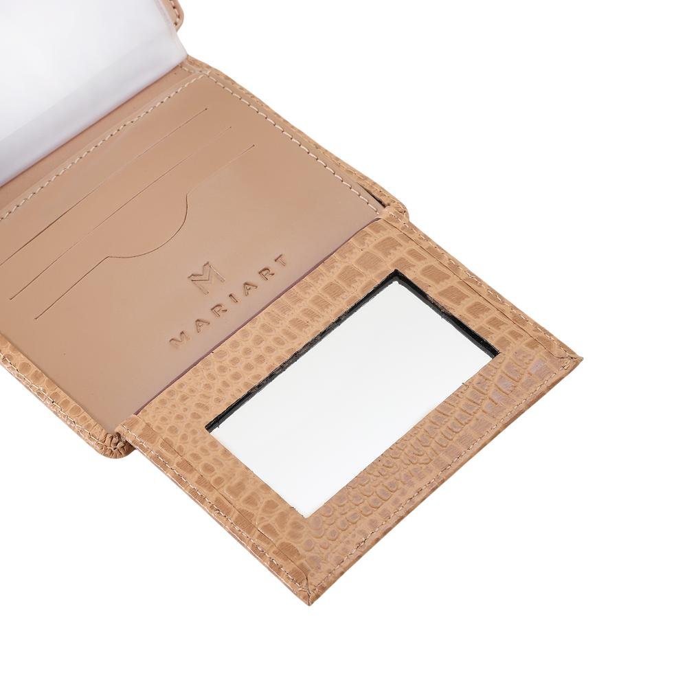 Carteira de Couro Mariart 304 Bege 3