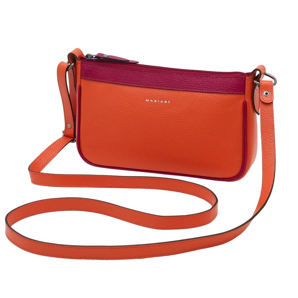 Bolsa de Couro Mariart Maragogi Laranja 1