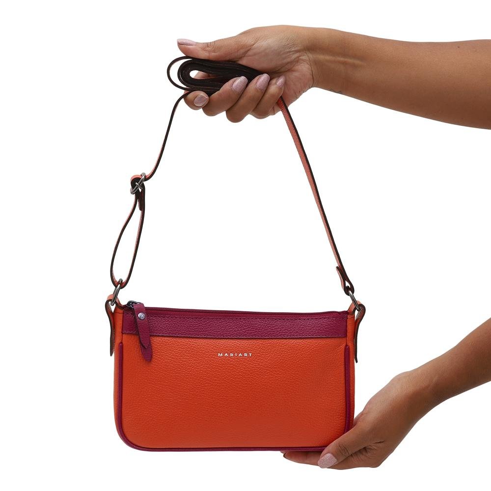 Bolsa de Couro Mariart Maragogi Laranja 5