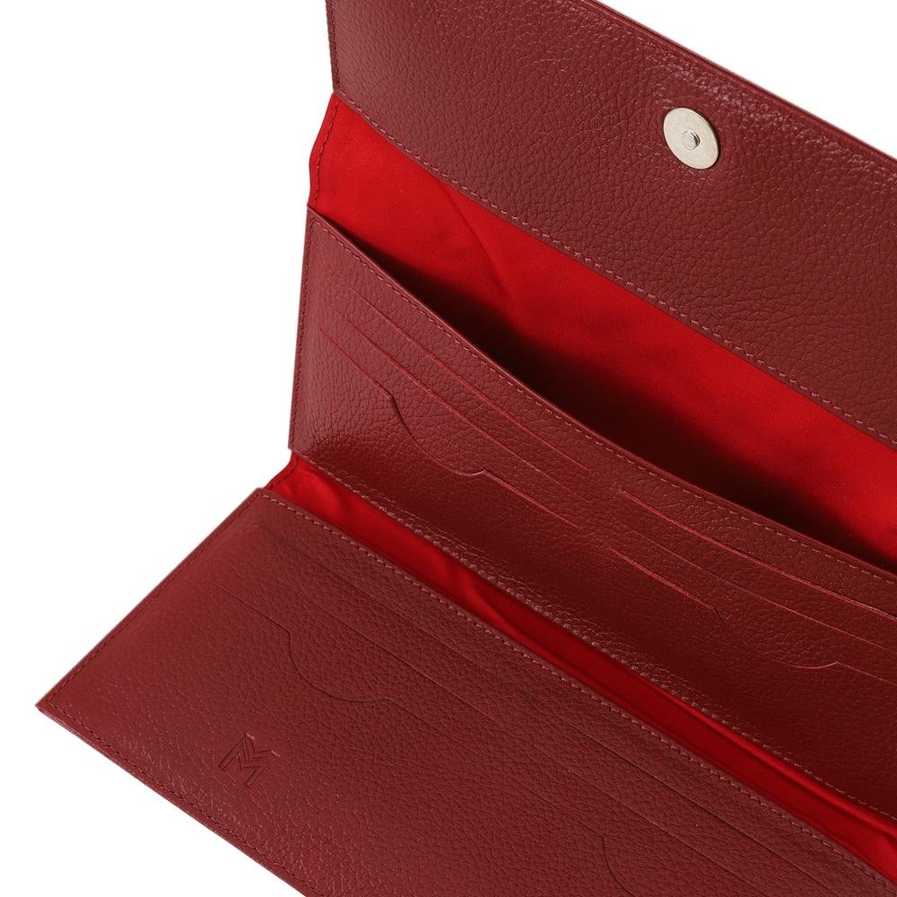 Carteira de Couro Mariart 250N Vermelho 4