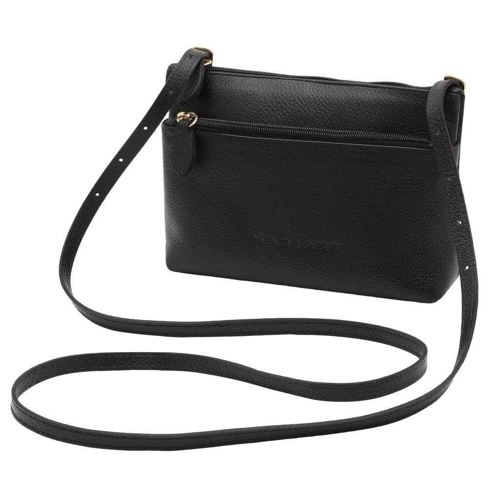 Kit Bolsa e Carteira de Couro Mariart Ágata + 674 Preto 2