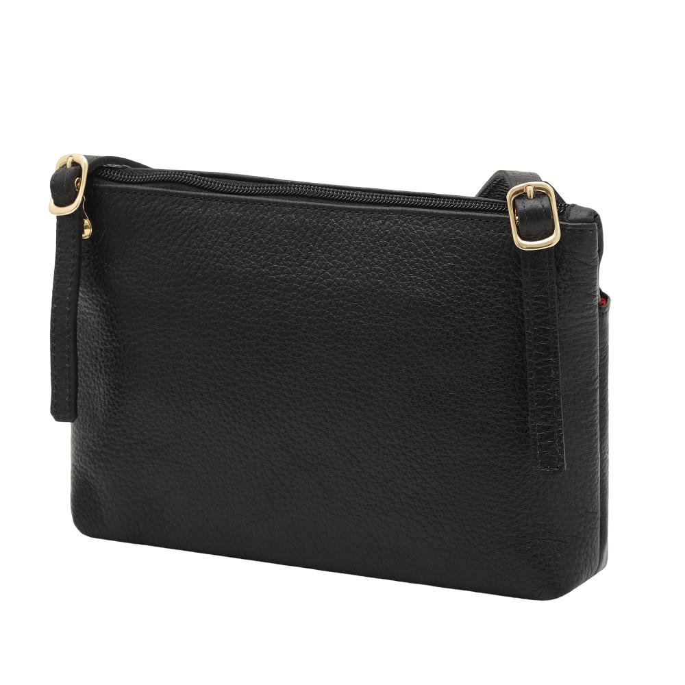 Kit Bolsa e Carteira de Couro Mariart Ágata + 674 Preto 4