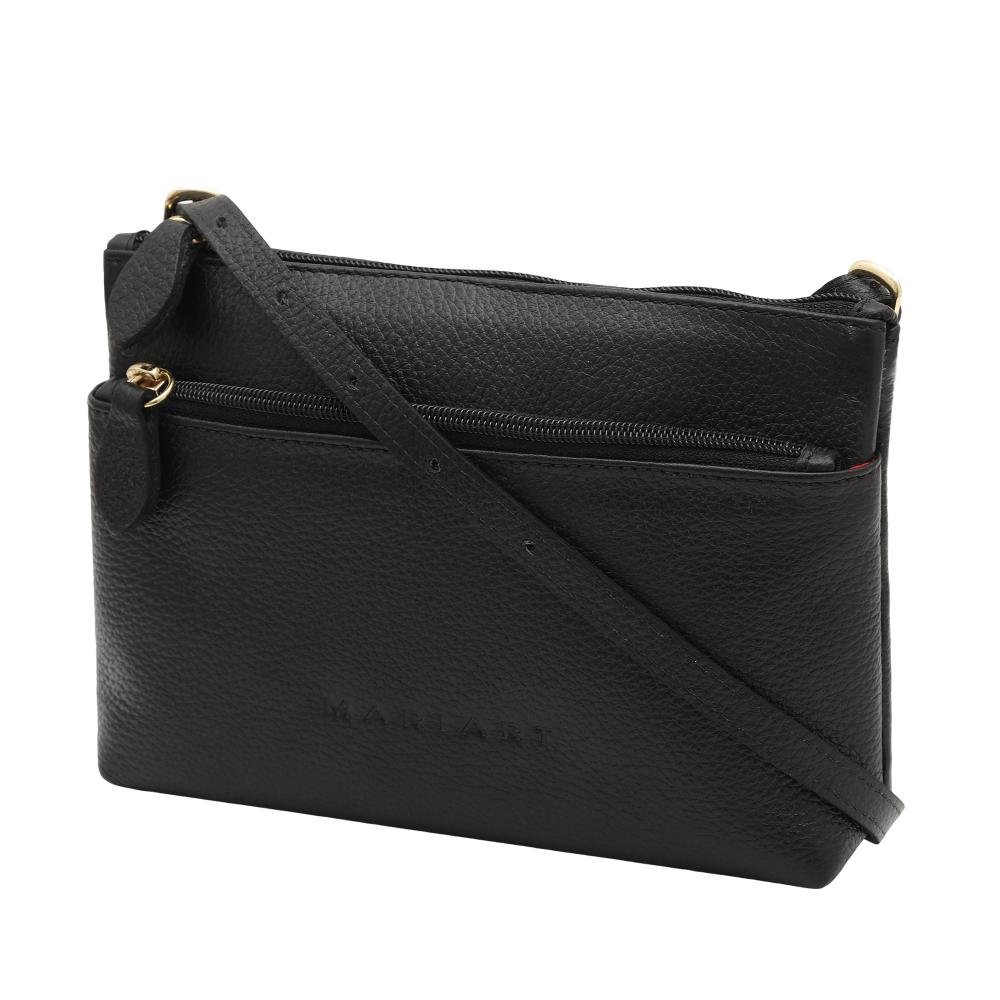 Kit Bolsa e Carteira de Couro Mariart Ágata + 674 Preto 5