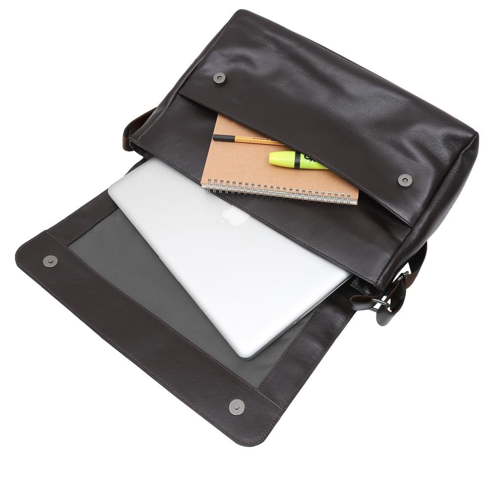 Bolsa de Couro Couro50 Eucalipto Preto 7