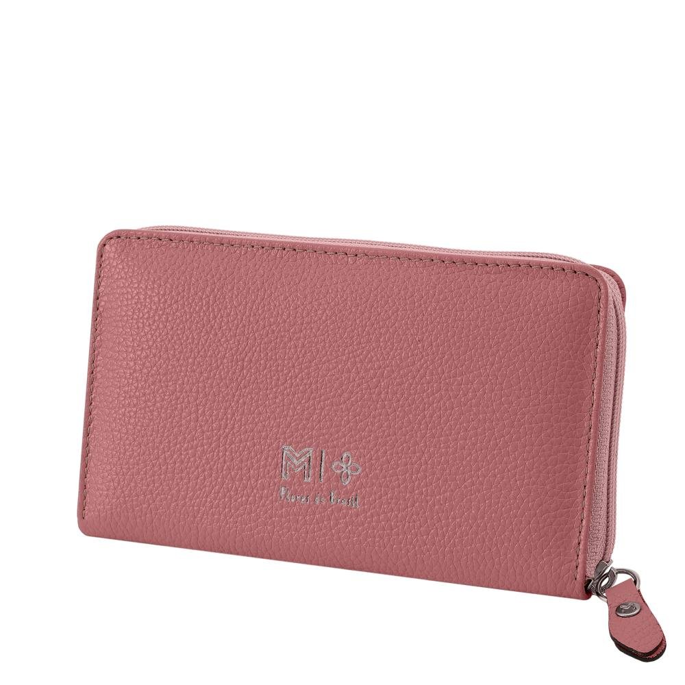 Carteira de Couro Feminina Mariart 721 Rosa 4