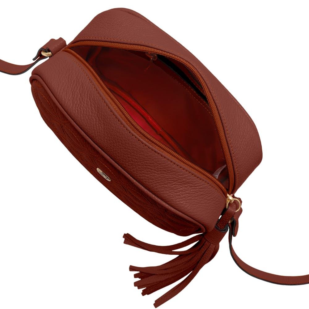 Bolsa de Couro Mariart Gardênia Marrom 2