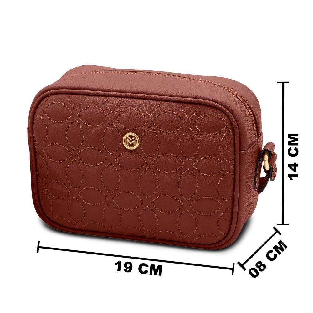 Bolsa de Couro Mariart Gardênia Marrom 5