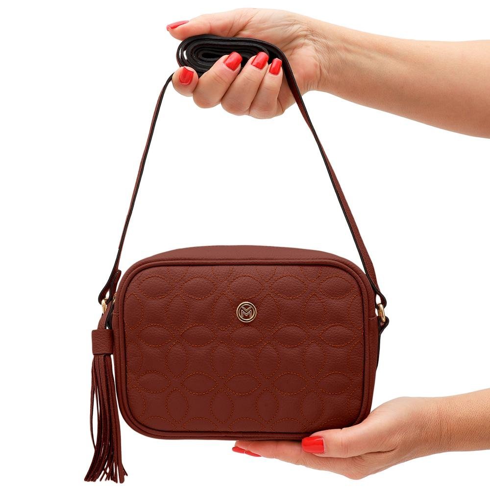 Bolsa de Couro Mariart Gardênia Marrom 6
