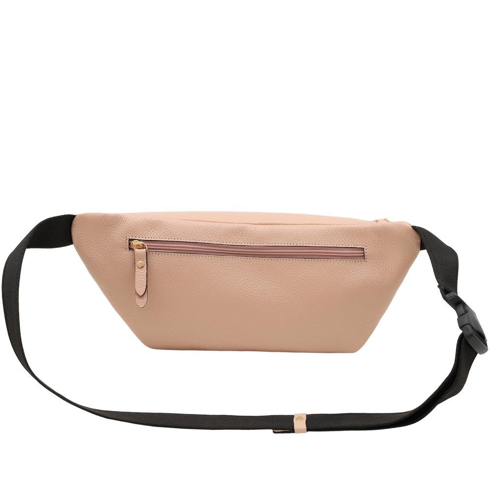 Pochete Couro Mariart Begônia Bege 3