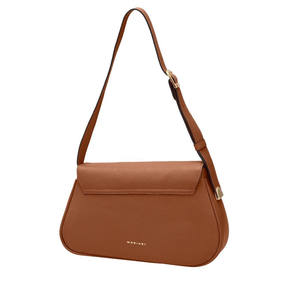Bolsa de Couro Mariart Cosmos Marrom Claro 3
