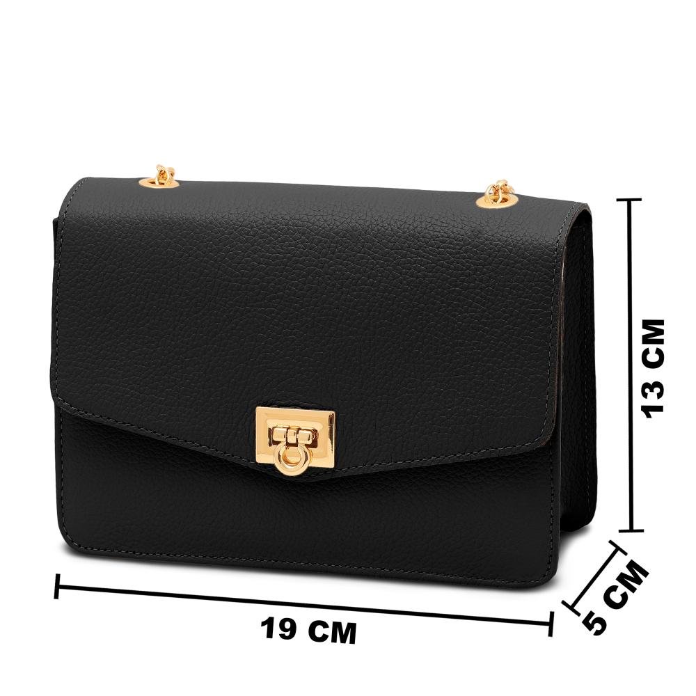 Bolsa de Couro Mariart Margarida Preto 4