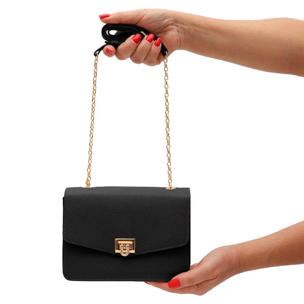 Bolsa de Couro Mariart Margarida Preto 6