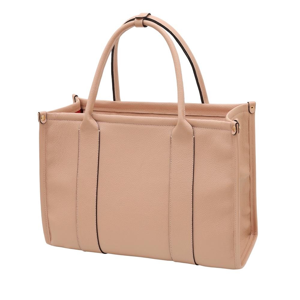 Bolsa de Couro Mariart Maxi Acácia Bege 3