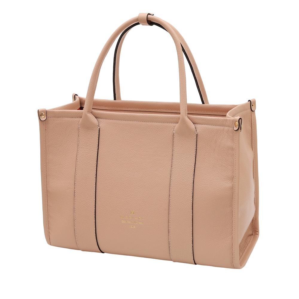 Bolsa de Couro Mariart Maxi Acácia Bege 5