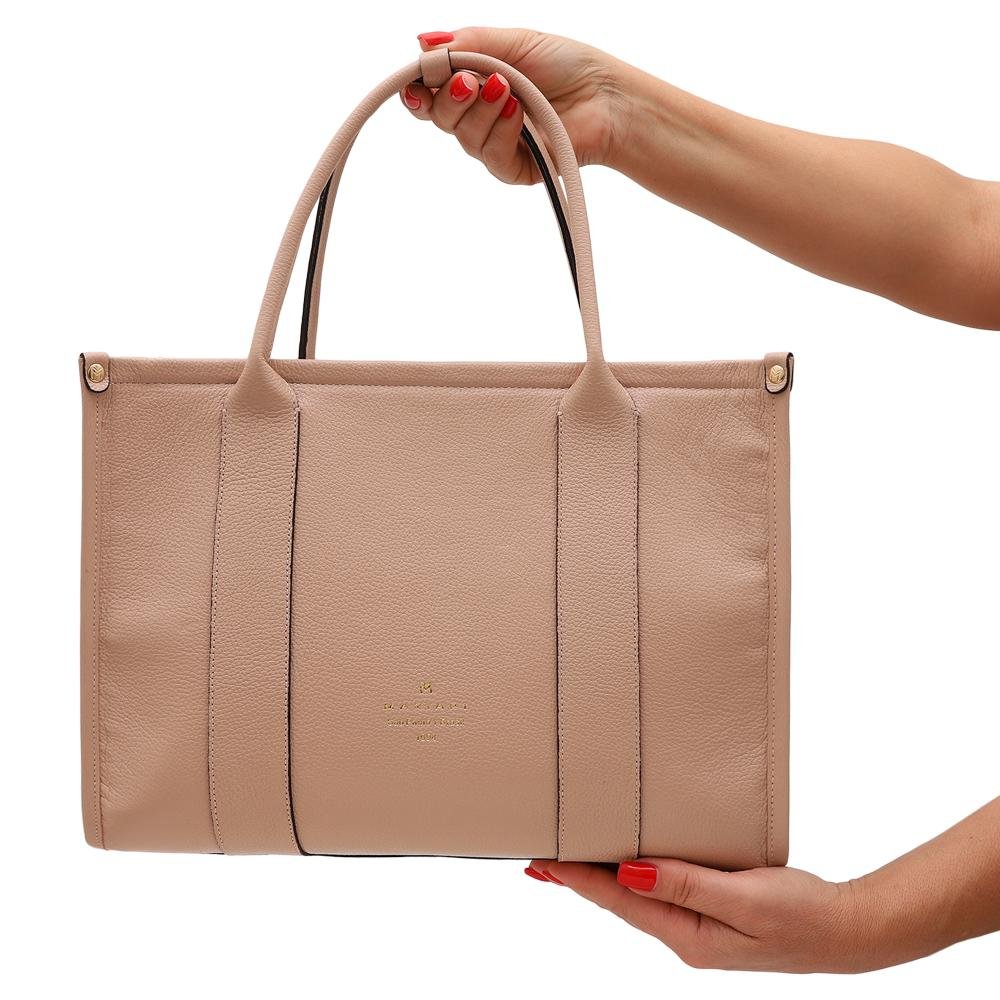 Bolsa de Couro Mariart Maxi Acácia Bege 6