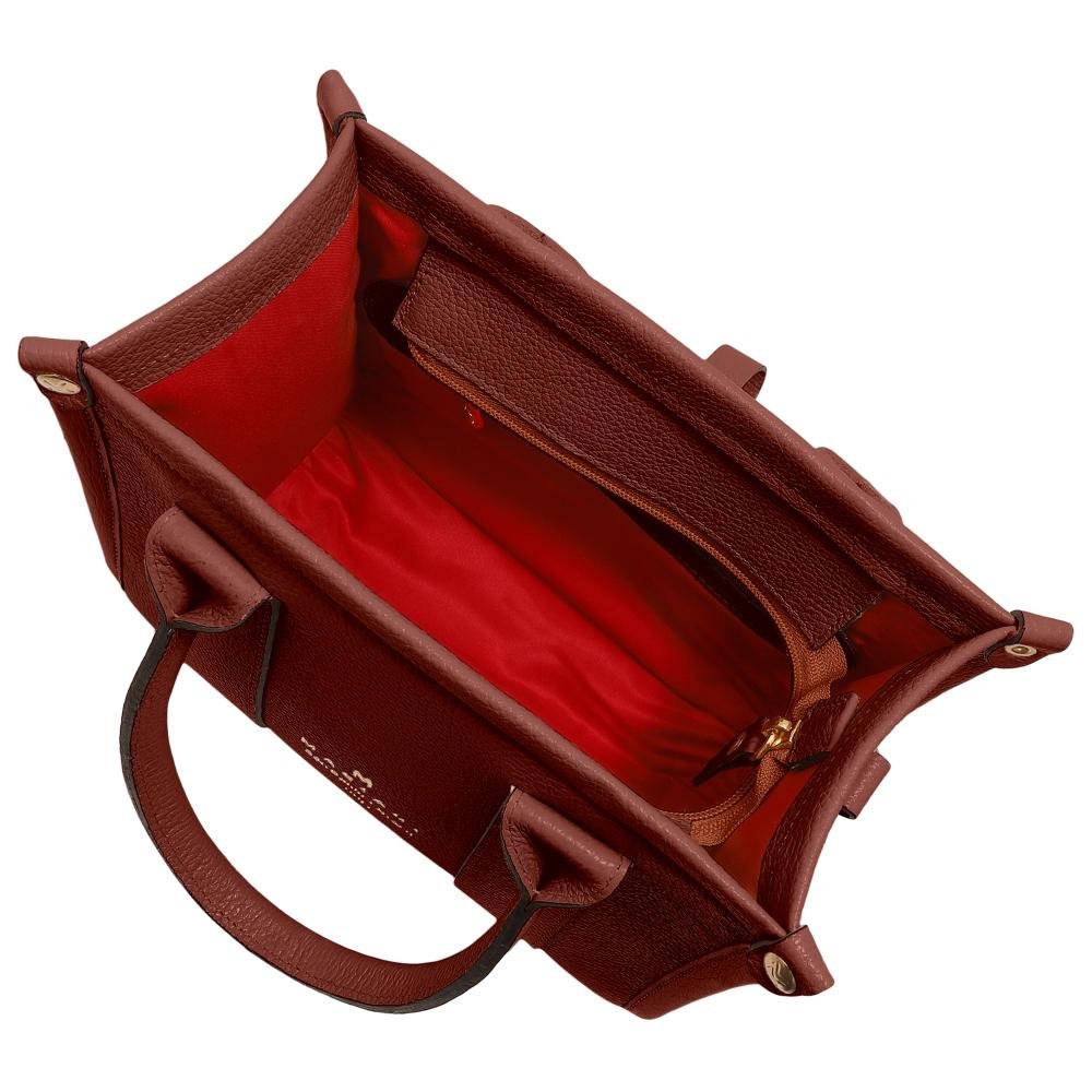 Bolsa de Couro Mariart Mini Acácia Marrom 3