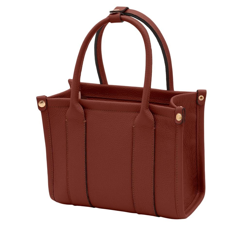 Bolsa de Couro Mariart Mini Acácia Marrom 4