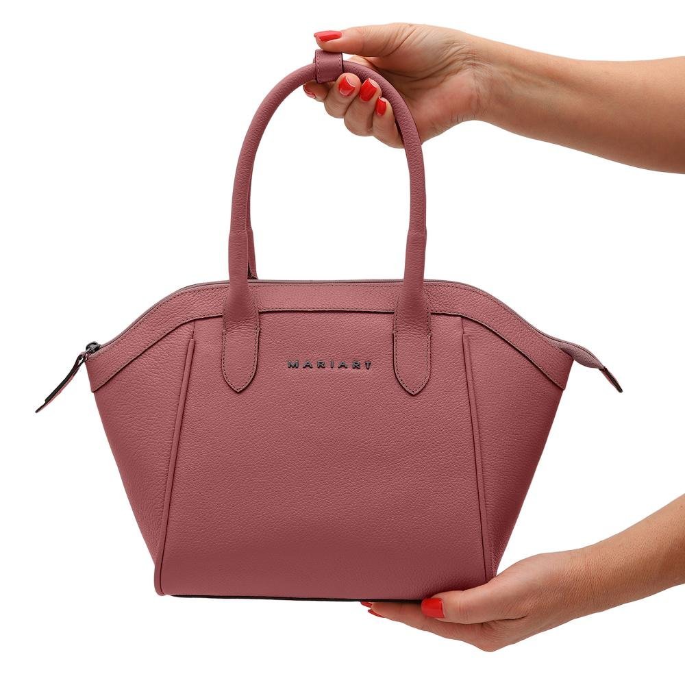 Bolsa de Couro Mariart Mini Petúnia Rosa 4