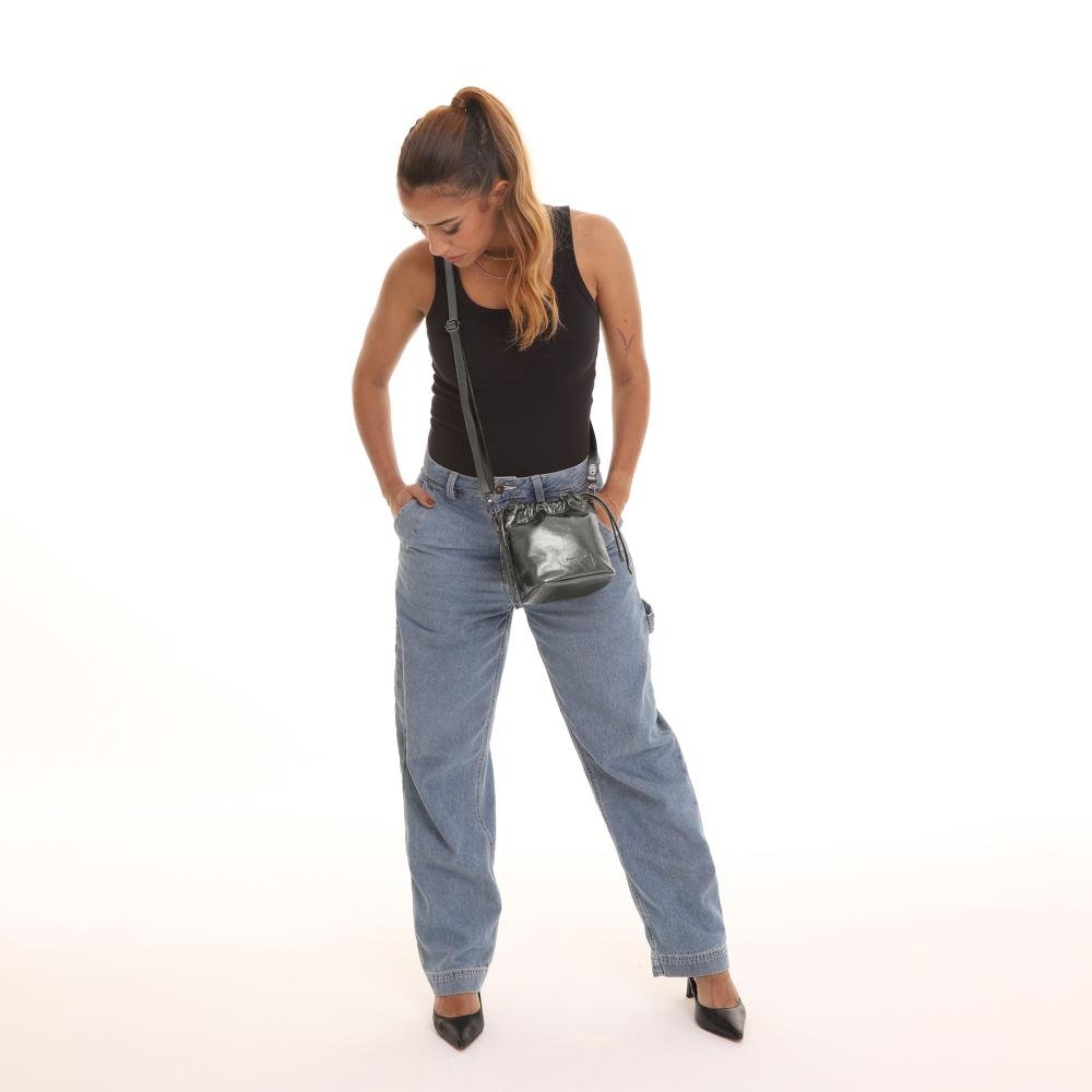 Bolsa de Couro Mariart Mini Cravo Carbono 6