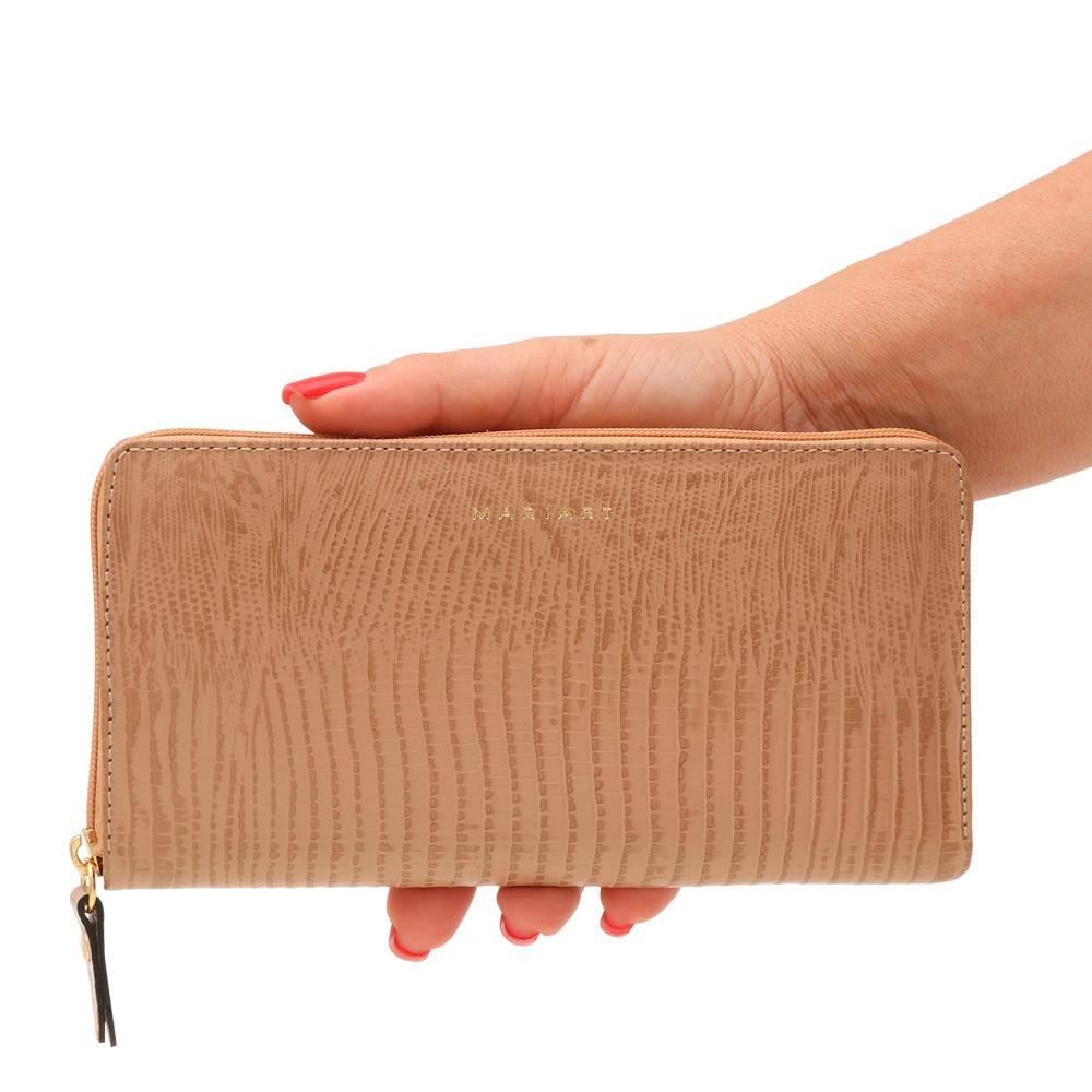 Carteira de Couro Feminina Mariart 97N Nude 5