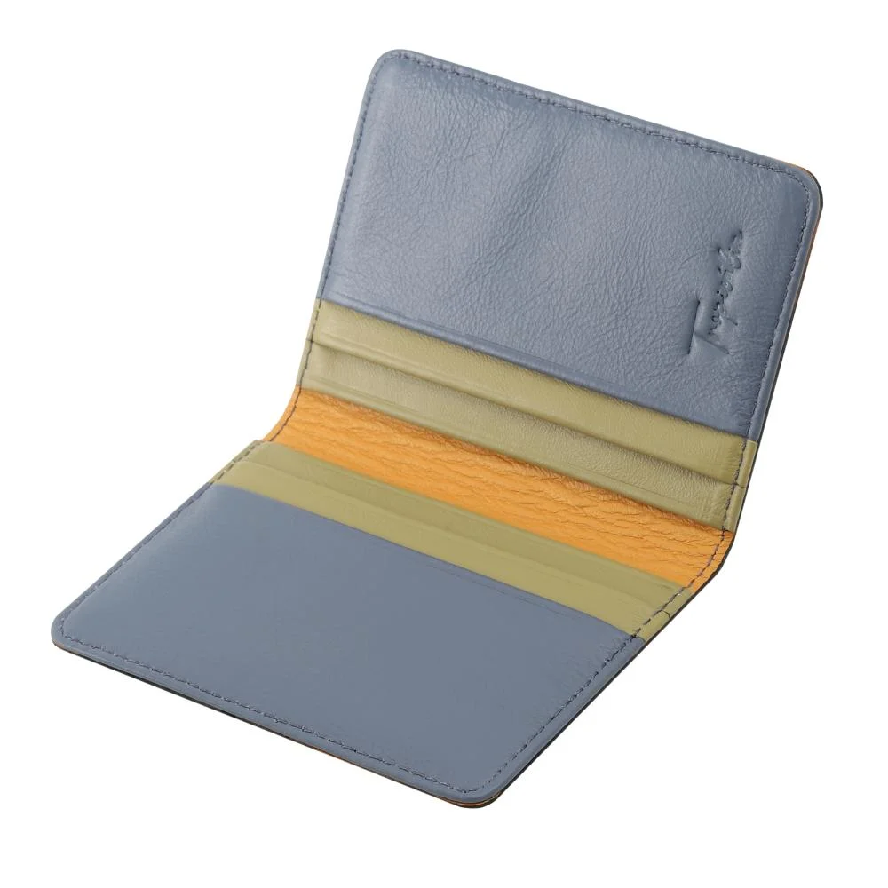 Carteira de Couro Mariart Fauna Azul 2