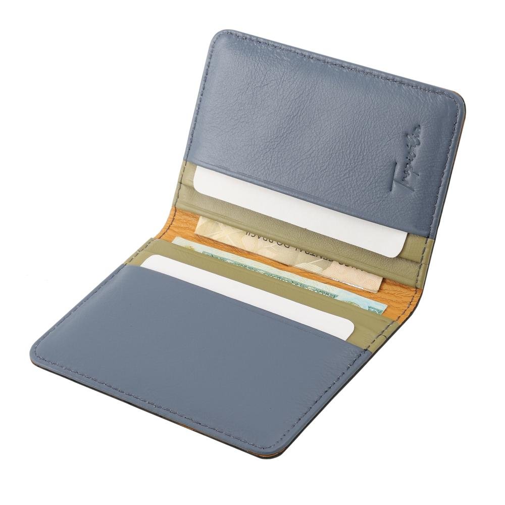 Carteira de Couro Mariart Fauna Azul 3