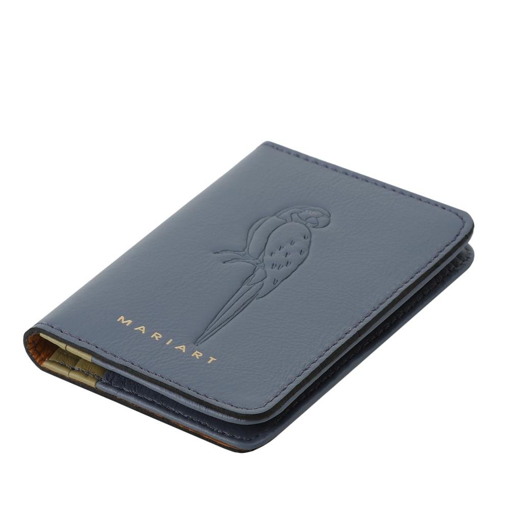Carteira de Couro Mariart Fauna Azul 4