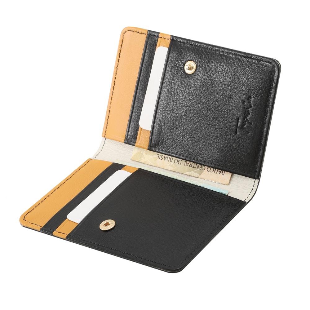 Carteira de Couro Mariart Flora Amarelo 3