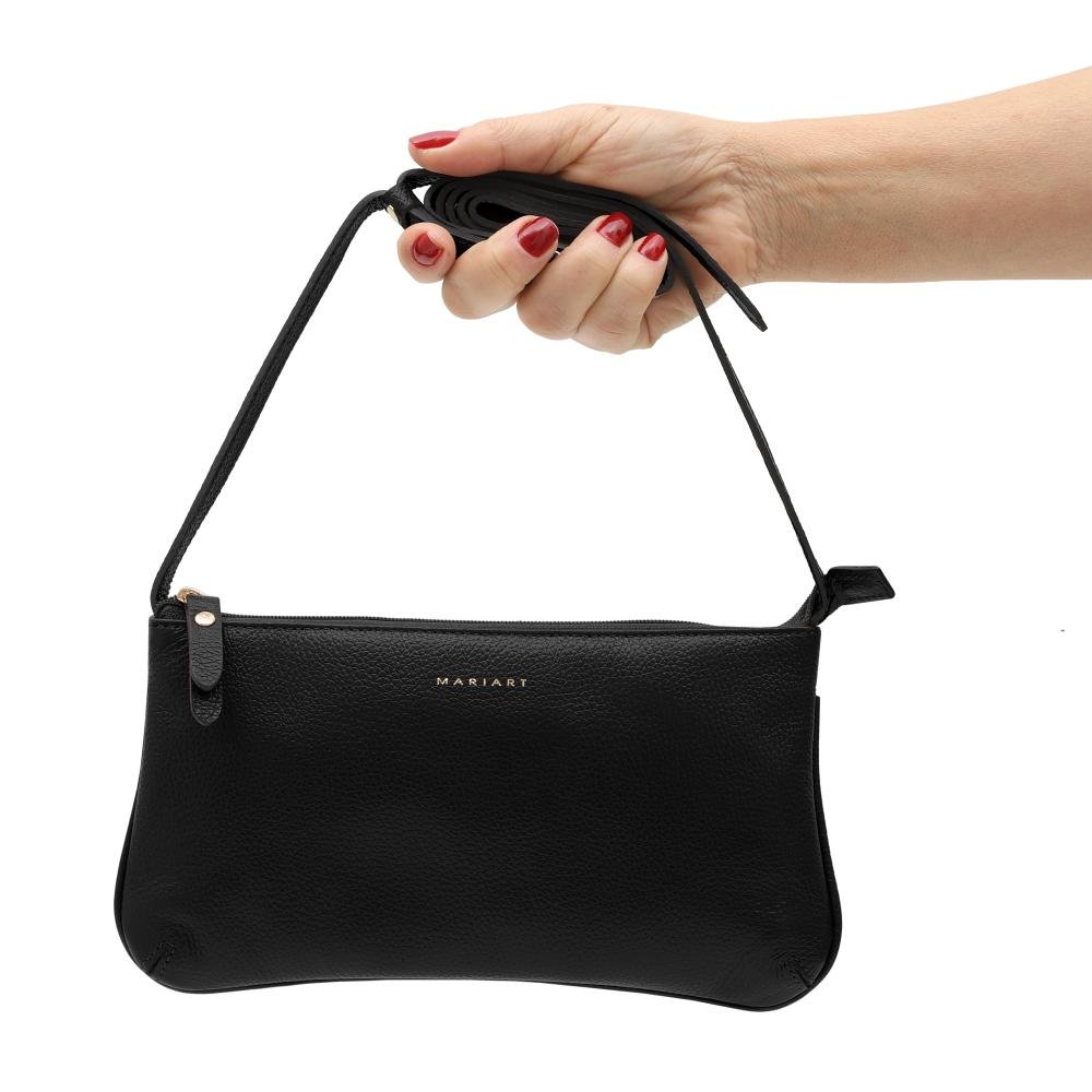 Bolsa de Couro Mariart Caipirinha Preto 5